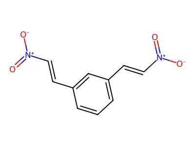 1,3-bis[(E)-2-nitroethenyl]benzene structure