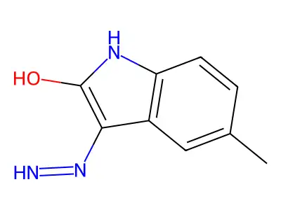3-Hydrazono-5-methylindolin-2-one structure