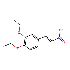 Benzene, 1,2-diethoxy-4-(2-nitroethenyl)- structure