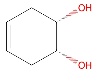 Cyclohex-4-ene-1,2-diol structure