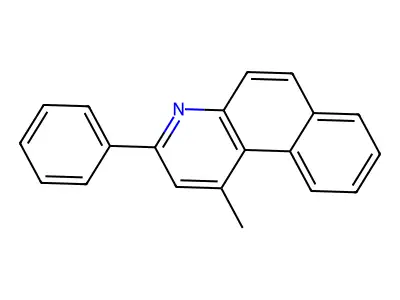 1-Methyl-3-phenyl-benzo(F)quinoline structure