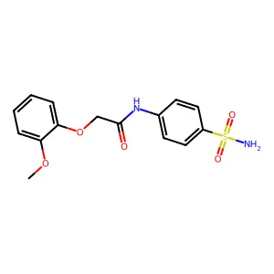 2-(2-methoxyphenoxy)-N-(4-sulfamoylphenyl)acetamide structure