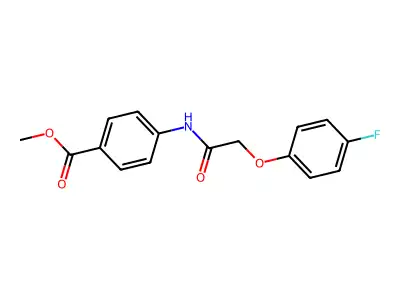 Methyl 4-{[(4-fluorophenoxy)acetyl]amino}benzoate structure