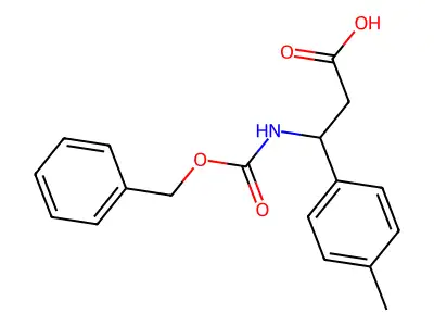 3-{[(Benzyloxy)carbonyl]amino}-3-(4-methylphenyl)propanoic acid structure