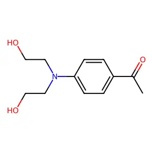 4-N,N-bis(2-hydroxyethyl)-aminoacetophenone structure