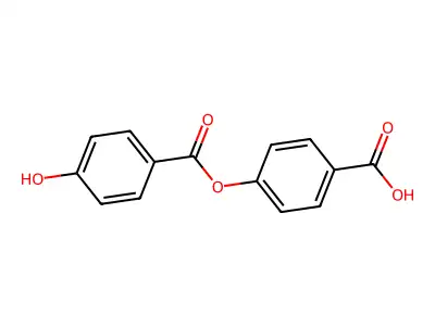 4-{[(4-Hydroxyphenyl)carbonyl]oxy}benzoic acid structure
