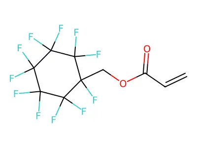 2-Propenoic acid, (1,2,2,3,3,4,4,5,5,6,6-undecafluorocyclohexyl)methyl ester structure
