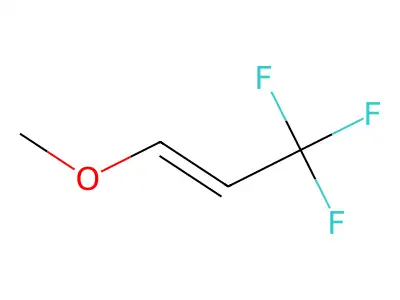 1-Methoxy-3,3,3-trifluoropropene structure