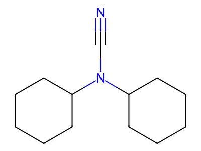 Cyanamide, dicyclohexyl- structure
