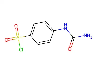 4-Ureido-benzenesulfonyl chloride structure