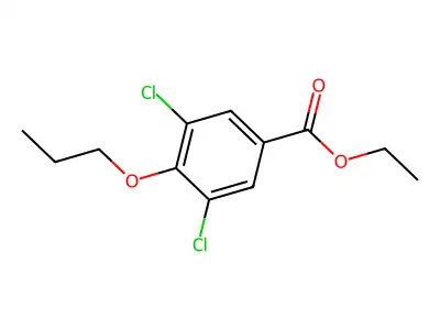Ethyl 3,5-dichloro-4-propoxybenzoate structure