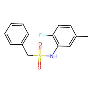 N-(2-fluoro-5-methylphenyl)-1-phenylmethanesulfonamide structure