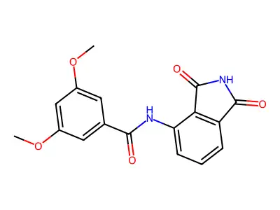 N-(1,3-dioxoisoindol-4-yl)-3,5-dimethoxybenzamide structure