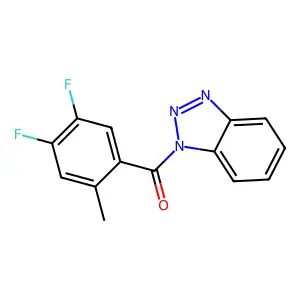Benzotriazol-1-yl-(4,5-difluoro-2-methylphenyl)methanone structure