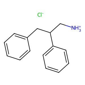 2,3-Diphenylpropan-1-amine--hydrogen chloride (1/1) structure
