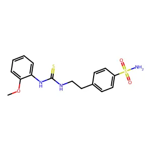 4-(2-{[(2-Methoxyphenyl)carbamothioyl]amino}ethyl)benzenesulfonamide structure