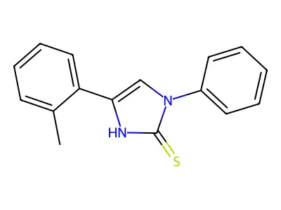5-(2-methylphenyl)-3-phenyl-1H-imidazole-2-thione structure