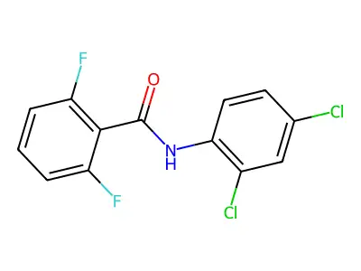 N-(2,4-dichlorophenyl)-2,6-difluorobenzamide structure
