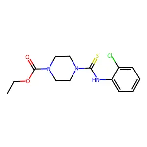 Ethyl 4-[(2-chlorophenyl)carbamothioyl]piperazine-1-carboxylate structure