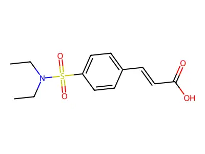 3-[4-(diethylsulfamoyl)phenyl]prop-2-enoic Acid structure