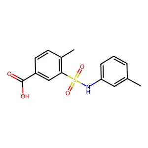 4-methyl-3-[(3-methylphenyl)sulfamoyl]benzoic Acid structure