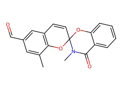 3,8'-Dimethyl-4-oxospiro[1,3-benzoxazine-2,2'-chromene]-6'-carbaldehyde structure