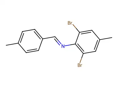 N-(2,6-dibromo-4-methylphenyl)-1-(4-methylphenyl)methanimine structure