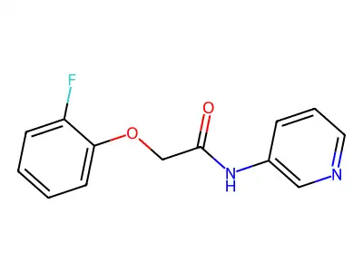 2-(2-fluorophenoxy)-N-(pyridin-3-yl)acetamide structure