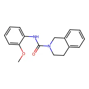 N-(2-methoxyphenyl)-3,4-dihydro-2(1H)-isoquinolinecarboxamide structure