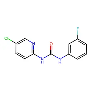 1-(5-Chloropyridin-2-yl)-3-(3-fluorophenyl)urea structure