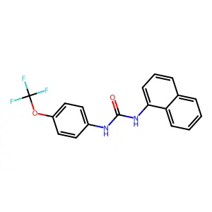 1-Naphthalen-1-yl-3-[4-(trifluoromethoxy)phenyl]urea structure