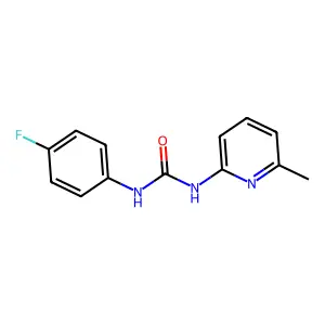 1-(4-Fluorophenyl)-3-(6-methylpyridin-2-yl)urea structure