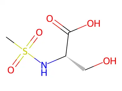 3-羟基-2-甲磺酰氨基丙酸 structure