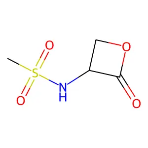 N-[(3S)-2-氧代氧杂环丁烷-3-基]甲磺酰胺 structure