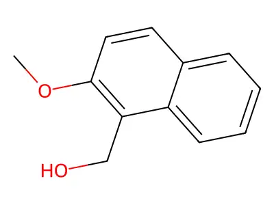 1-(Hydroxymethyl)-2-methoxynaphthalene structure