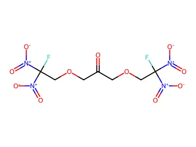 2-Propanone, 1,3-bis(2-fluoro-2,2-dinitroethoxy)- structure