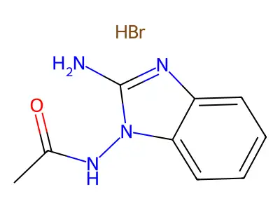 N-(2-aminobenzimidazol-1-yl)acetamide structure
