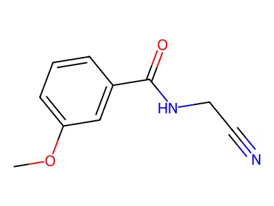 N-(cyanomethyl)-3-methoxybenzamide structure