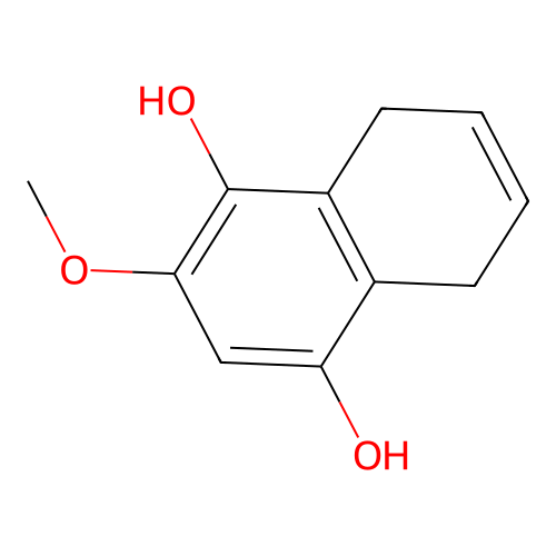 2-Methoxy-5,8-dihydronaphthalene-1,4-diol structure