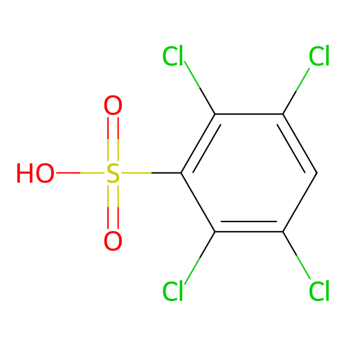 2,3,5,6-Tetrachlorobenzenesulfonic acid structure