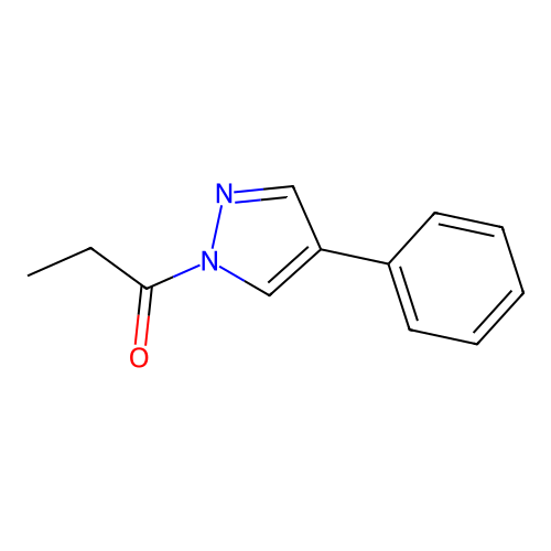 1-(4-Phenylpyrazol-1-yl)propan-1-one structure