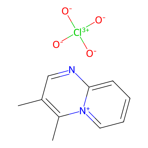 3,4-Dimethylpyrido[1,2-a]pyrimidin-5-ium perchlorate structure