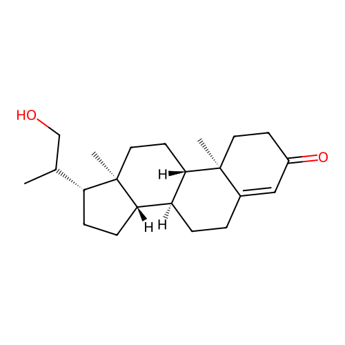 21-Hydroxy-20-methylpregn-4-en-3-one structure