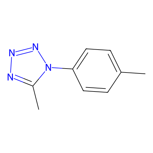 5-Methyl-1-(4-methylphenyl)-1,2,3,4-tetraazole structure