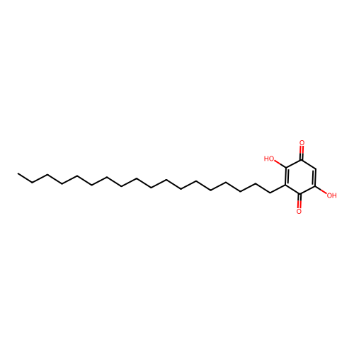 2,5-Cyclohexadiene-1,4-dione, 2,5-dihydroxy-3-octadecyl- structure