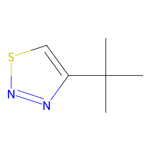 4-t-Butyl-1,2,3-thiadiazole structure