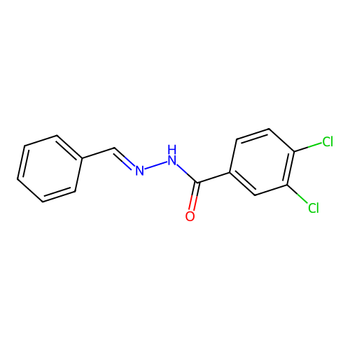 n'-Benzylidene-3,4-dichlorobenzohydrazide structure