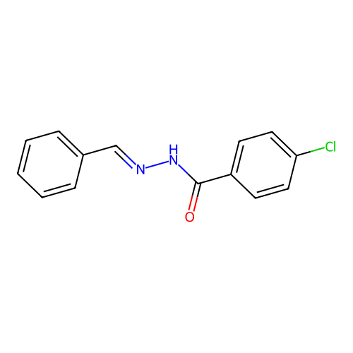 n'-Benzylidene-4-chlorobenzohydrazide structure