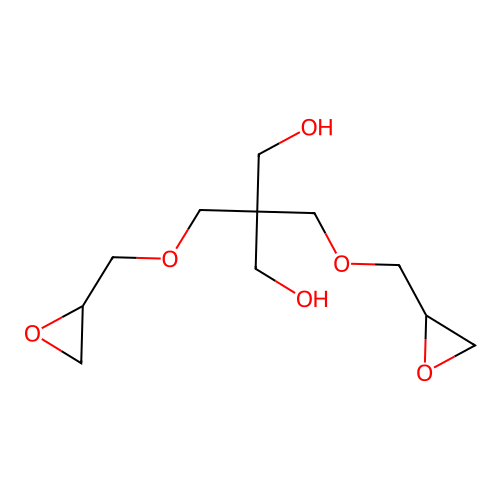 2,2-Bis((oxiranylmethoxy)methyl)propane-1,3-diol structure