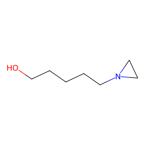 5-Aziridinopentanol structure